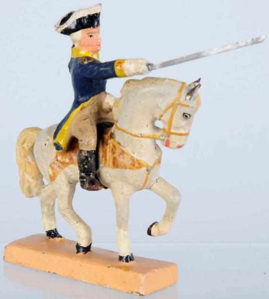 Appraisal: American Revolutionary War George Washington Mounted Lineol figure A little