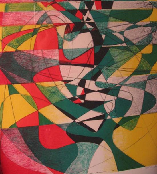 Appraisal: Stanley William Hayter - Abstract Print Pencil signed and dated