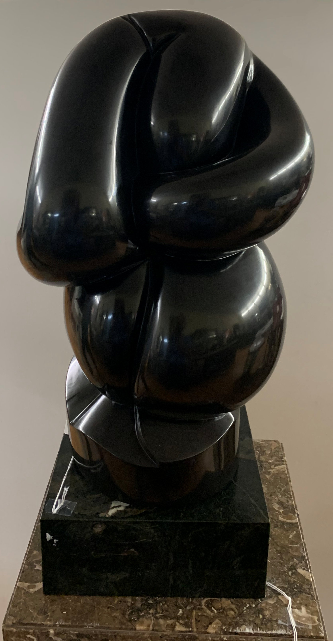 Appraisal: GRAHAM Richard American - Modernist Biomorphic Figure Marble '' h