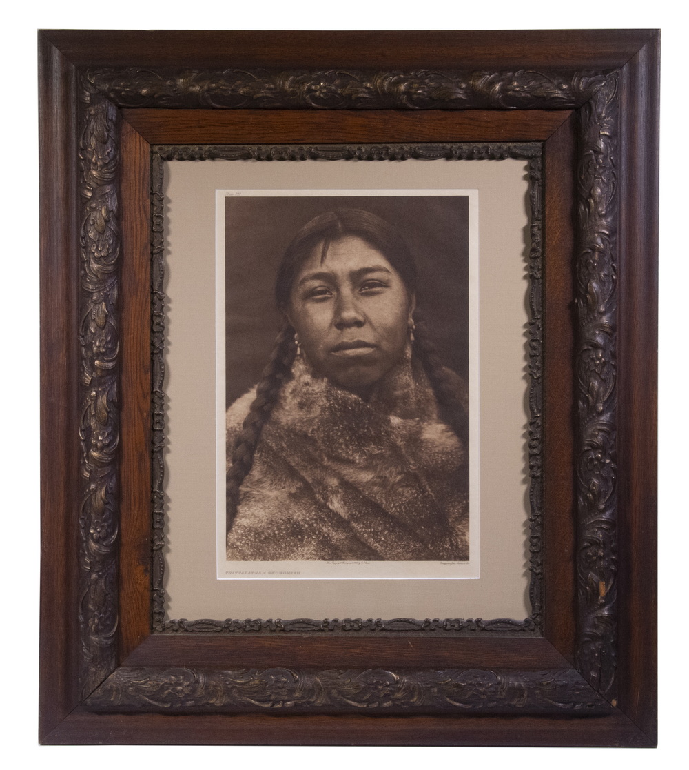 Appraisal: EDWARD SHERRIFF CURTIS AZ NM - Large format sepia photogravure