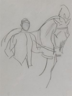 Appraisal: Dame Laura Knight - Horse and rider Signed on reverse