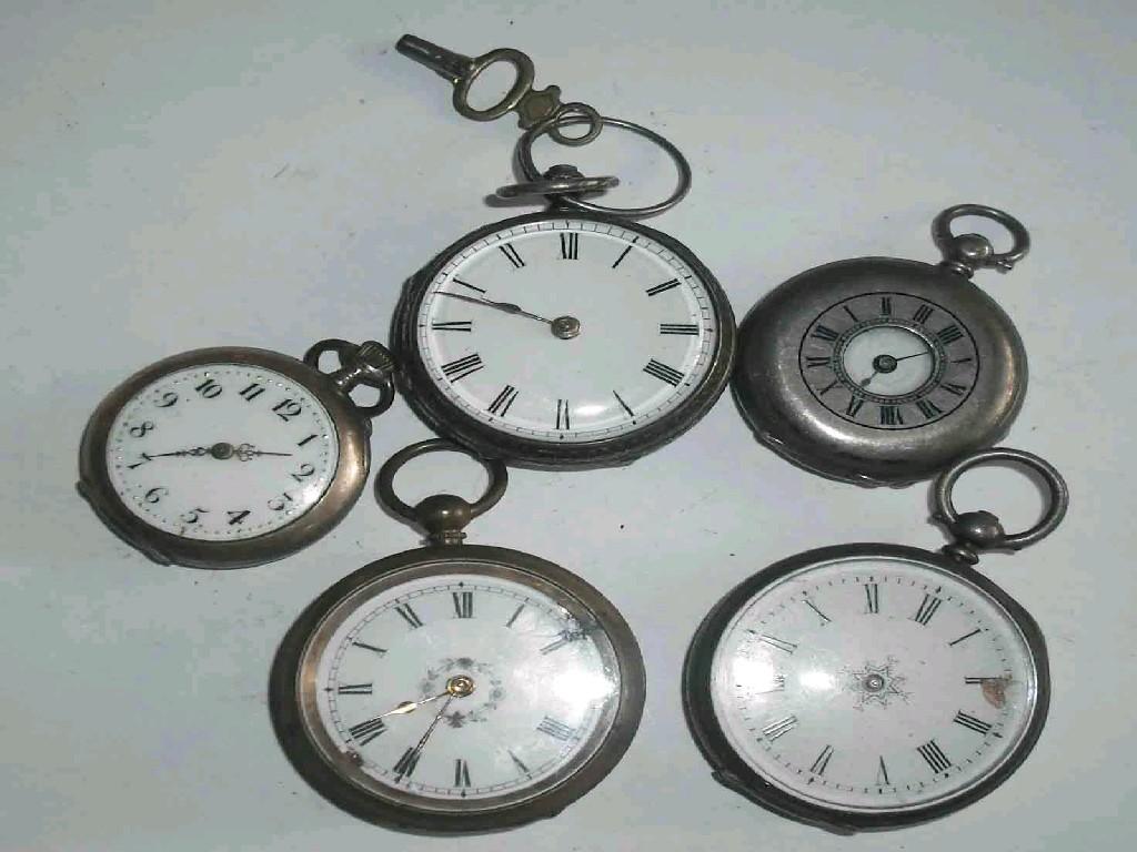 Appraisal: Silver fusee lever pocket watch hallmarked London movement with gold