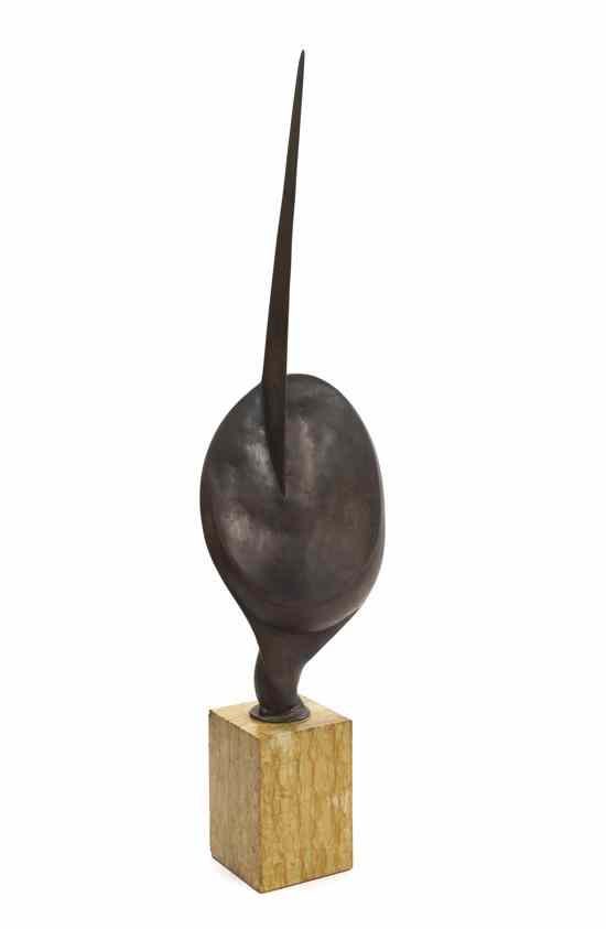 Appraisal: An American Bronze Sculpture Mario Spampinato Italian American - Floral