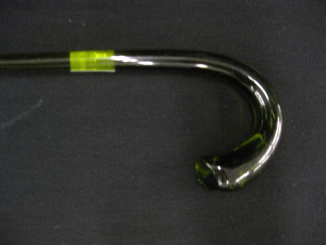 Appraisal: Victorian Art Glass Cane forest green long end chip