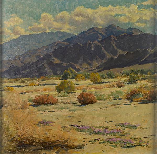 Appraisal: William Darling American - 'Desert gardens' signed 'W Darling' lower