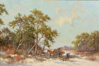 Appraisal: Dorus Arts O C Winter Landscape Dorus Arts Quebec Canada