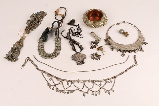 Appraisal: A COLLECTION OF INDIAN SILVER COLOURED METAL JEWELLERY TO INCLUDE