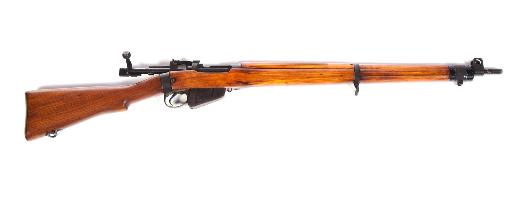 Appraisal: LEE-ENFIELD NUMBER MK BOLT-ACTION RIFLE England dated Hardwood stock Barrel