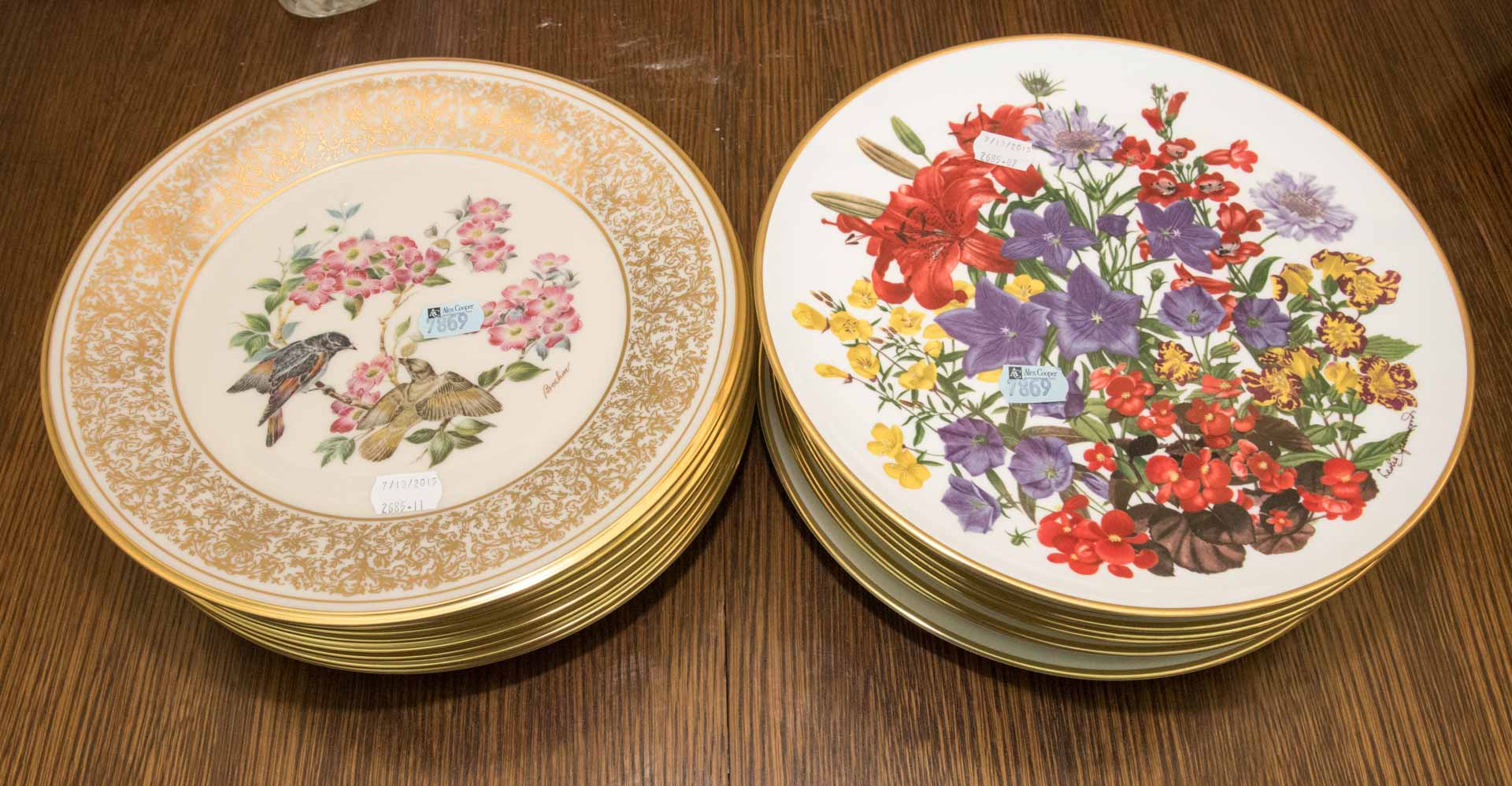 Appraisal: Lenox Boehm plates Franklin Wedgwood plates