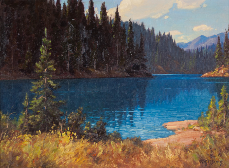 Appraisal: ROLAND GISSING OIL ON CANVAS Alberta Canada - Reflections Ghost