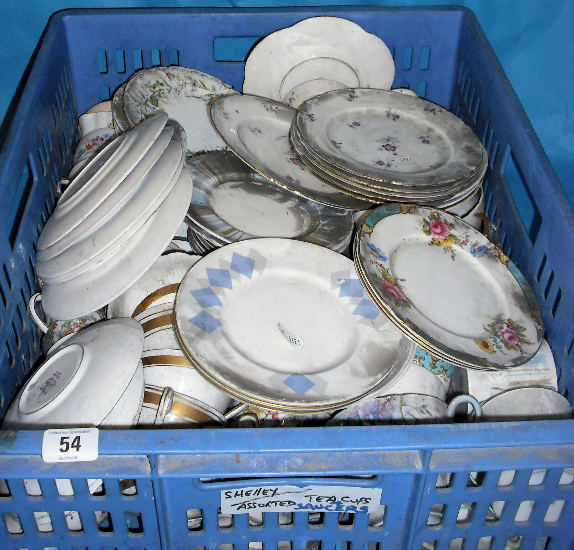 Appraisal: A collection of various Shelley China Odd plates cups etc