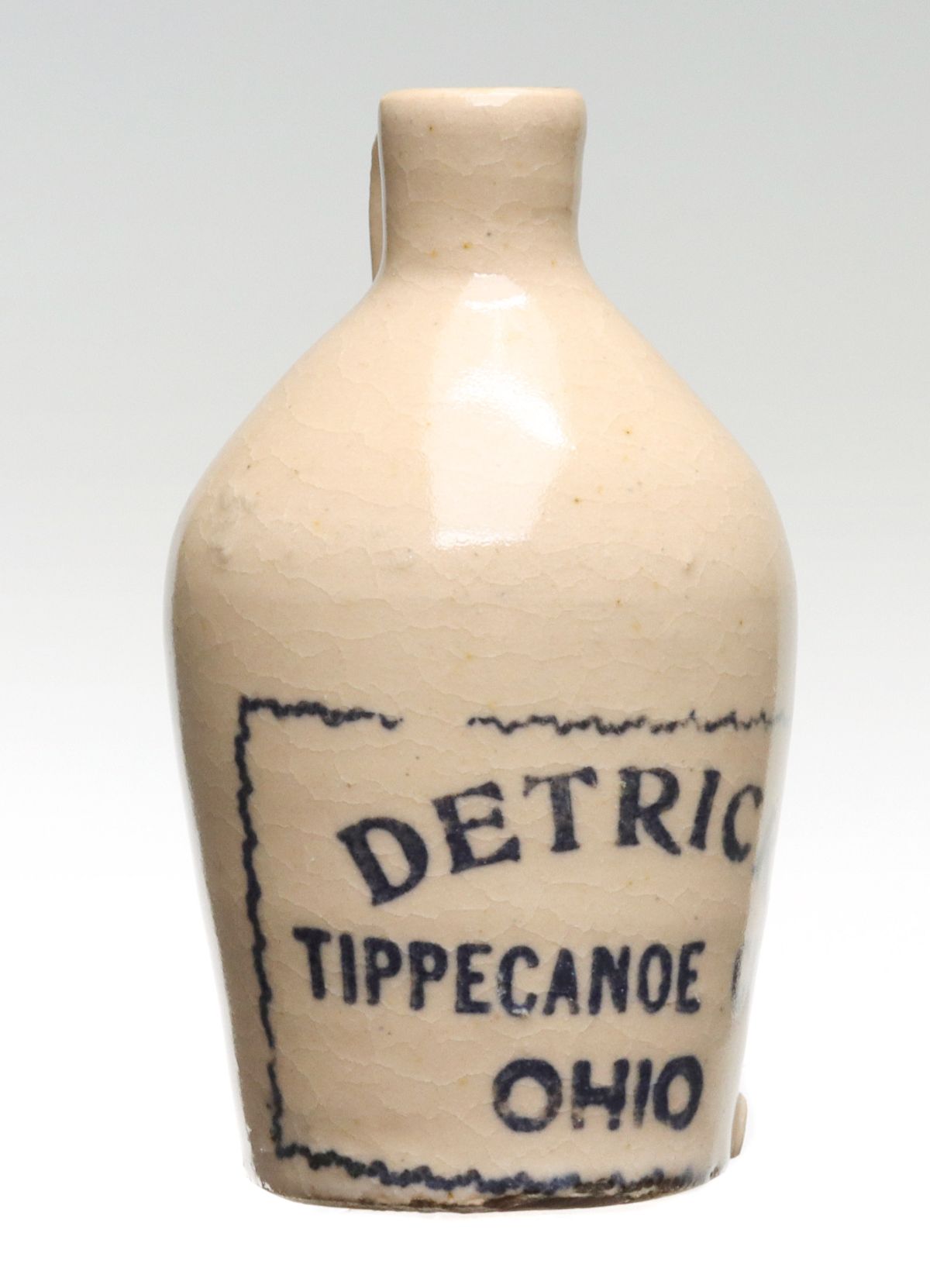 Appraisal: TIPPECANOE CITY OHIO STONEWARE MINI JUG