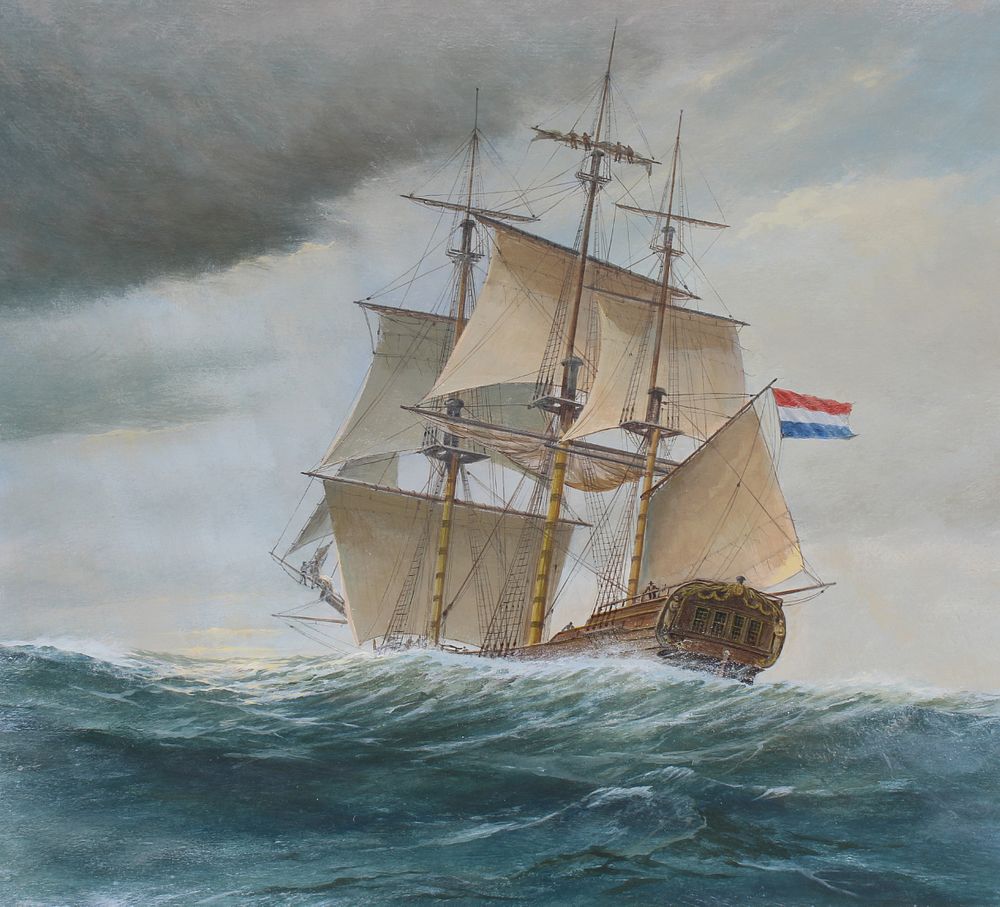 Appraisal: Charles J Lundgren - Dutch Sailing Ship Charles J Lundgren