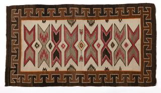 Appraisal: Navajo Teec Nos Pos rug First half th century with