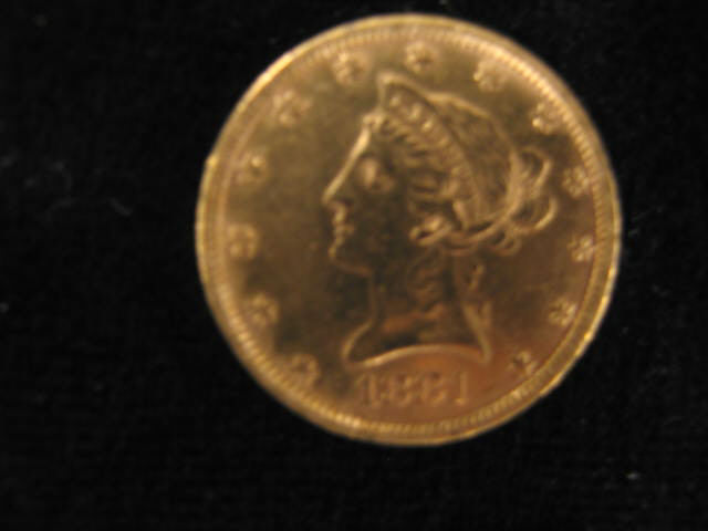 Appraisal: U S Liberty Head Gold Coin A U