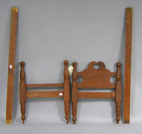 Appraisal: Red stained child's bed th c