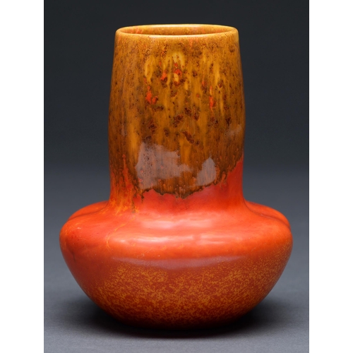 Appraisal: A Pilkingtons Royal Lancastrian vase c in the Orange Vermillion