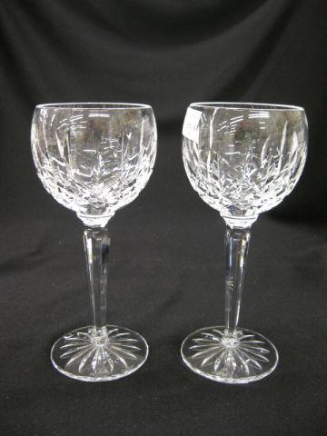 Appraisal: Pair of Waterford Crystal Lismore Tall Wines signed excellent