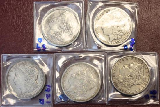 Appraisal: Lot of Morgan Silver Dollars -S -O -O -D