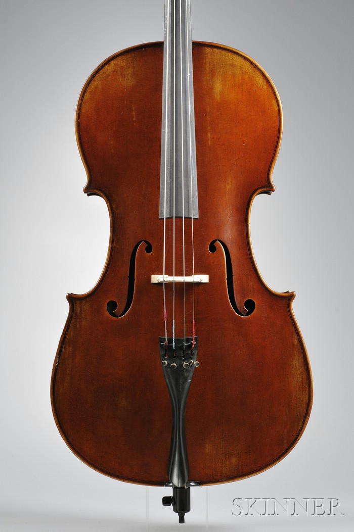 Appraisal: Child's Modern Violoncello labeled JAY HAIDE length of back cm