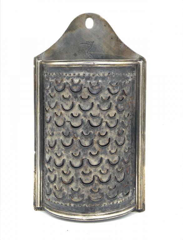 Appraisal: A GEORGE III KITCHEN NUTMEG GRATER the detachable steel rasp