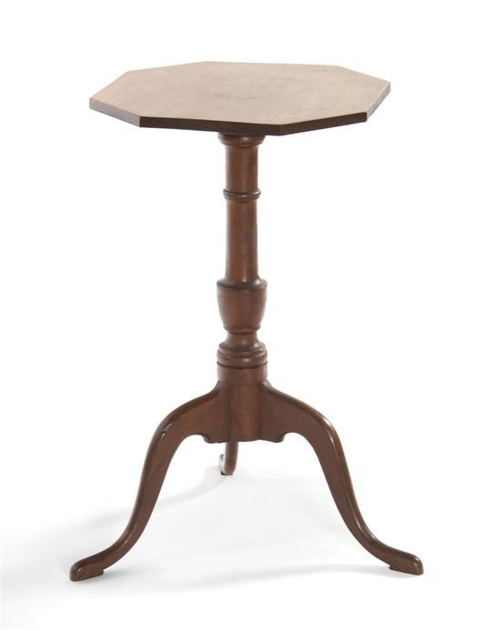 Appraisal: An American Maple Stand having an octagonal top on a