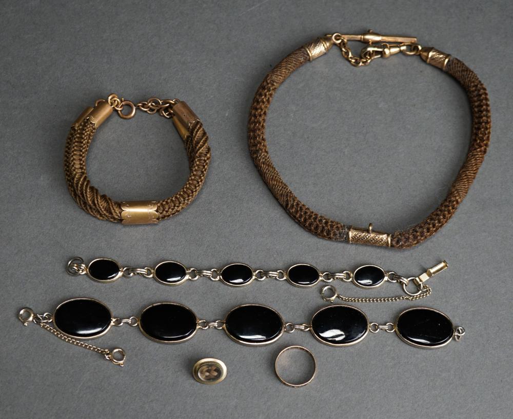 Appraisal: COLLECTION WITH MOURNING JEWELRYCollection with Mourning Jewelry