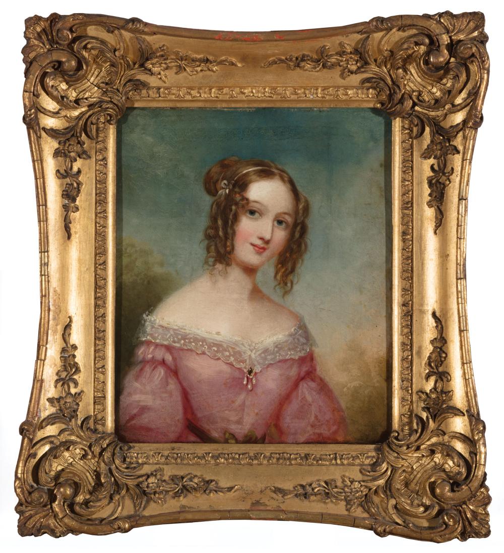 Appraisal: British School mid- th c Portrait of a Young Woman