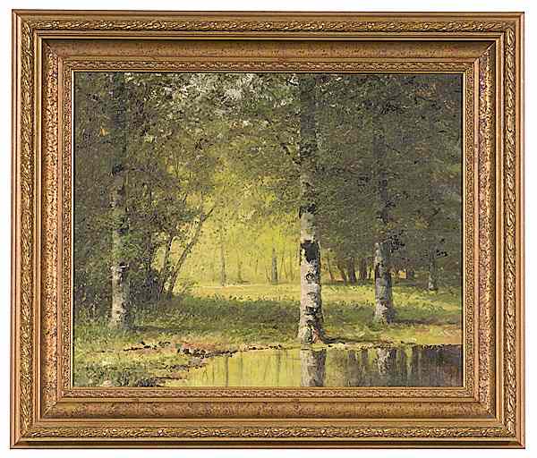 Appraisal: Carl C Brenner Kentucky - Kentucky Summer Landscape Oil on