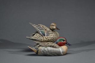 Appraisal: Green-Winged Teal PairRon Broadwater b Baltimore MD c An exceptionally