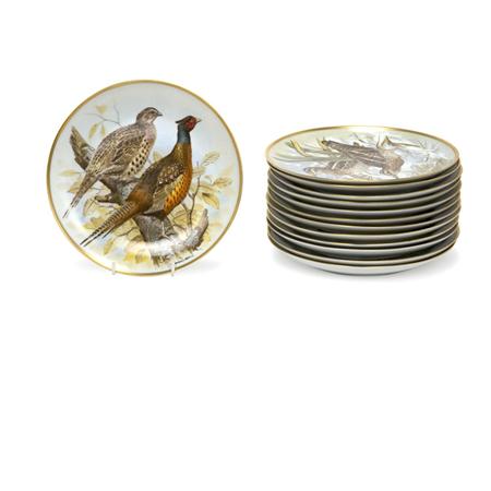 Appraisal: Set of Twelve Gamebirds of the World Dessert Plates Estimate