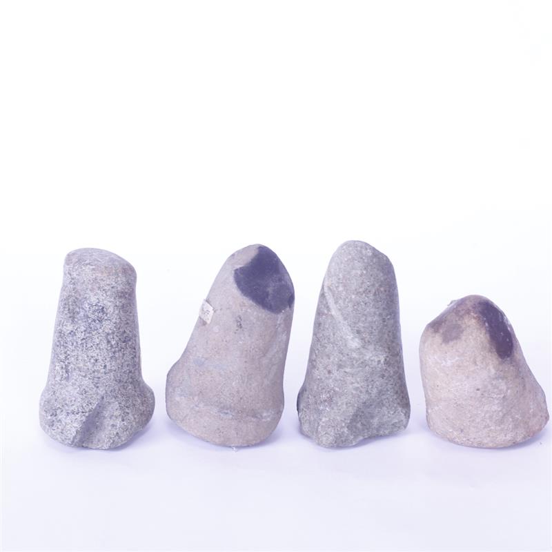 Appraisal: Four Hardstone Pestles have minor damage Longest