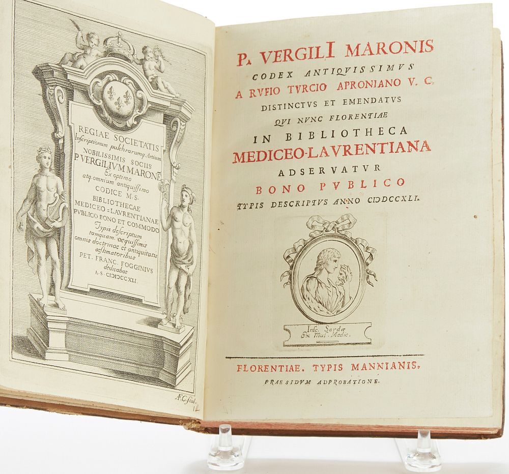 Appraisal: P Vergili Maronis Codex Antiquissimus in Biblotheca Mediceo-Laurentiana Adservatus P