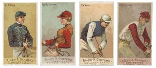 Appraisal: Ten N Allen Ginter's Racing Colors of the World Cigarette