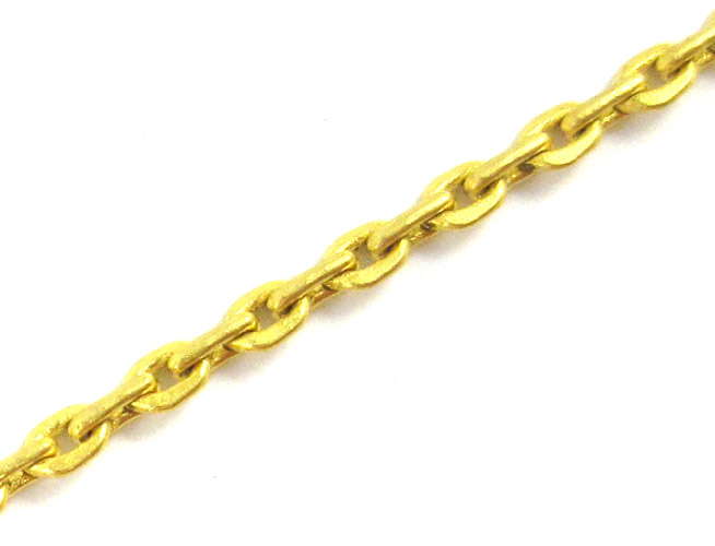 Appraisal: EIGHTEEN KARAT YELLOW GOLD CHAIN NECKLACE measuring - inches in