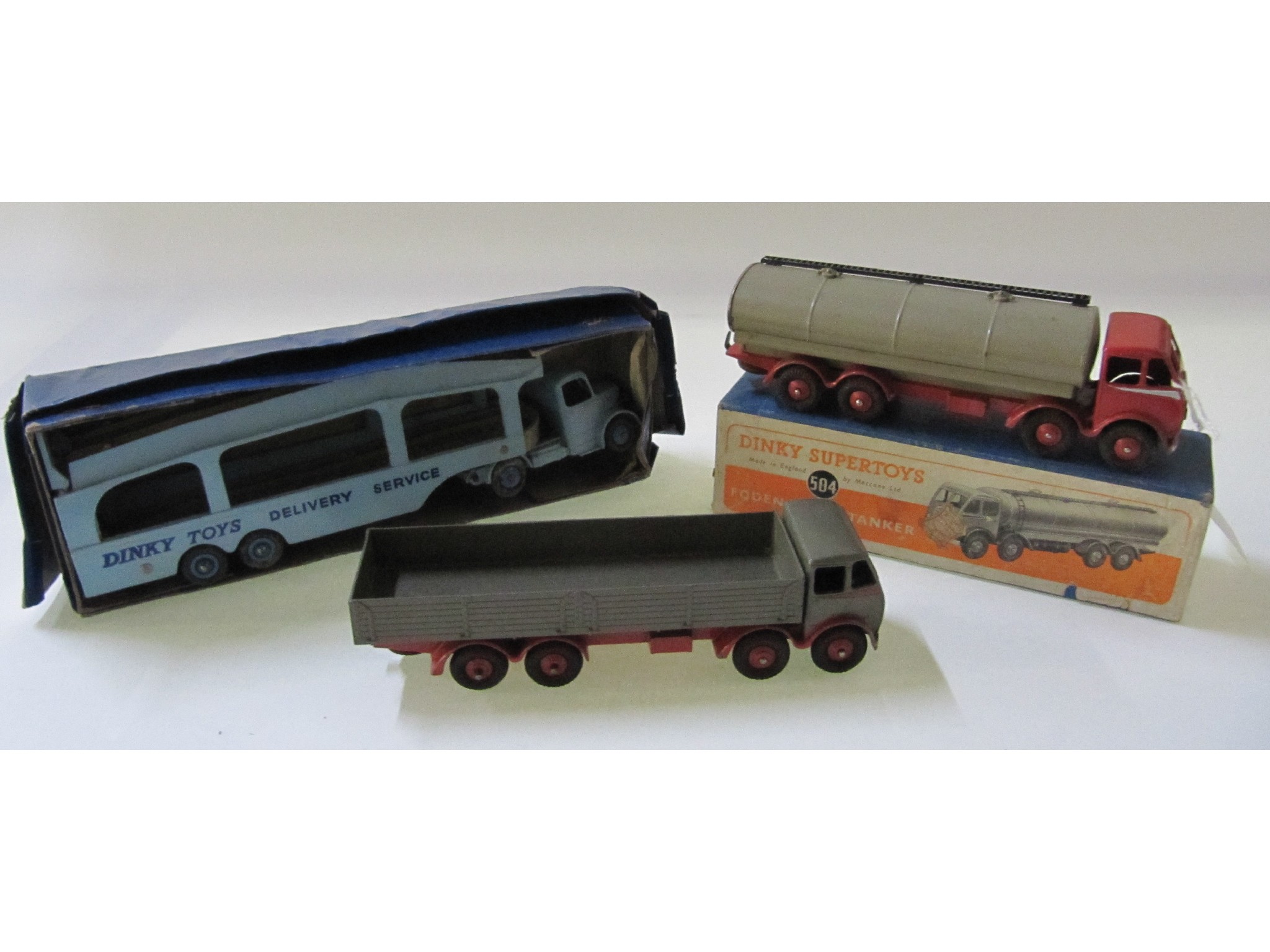 Appraisal: A lot comprising a Dinky Foden truck a Foden tanker