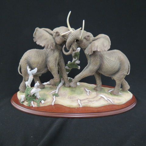 Appraisal: Lenox Thundering Plains Figurine of Elephants limited edition