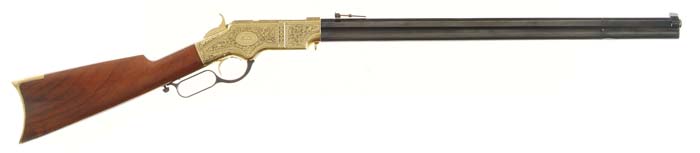 Appraisal: UBERTI ABRAHAM LINCOLN COMMEMORATIVE REPRODUCTION HENRY RIFLE Cal - SN