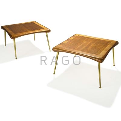 Appraisal: T H ROBSJOHN-GIBBINGS - WIDDICOMB Pair of occasional tables no