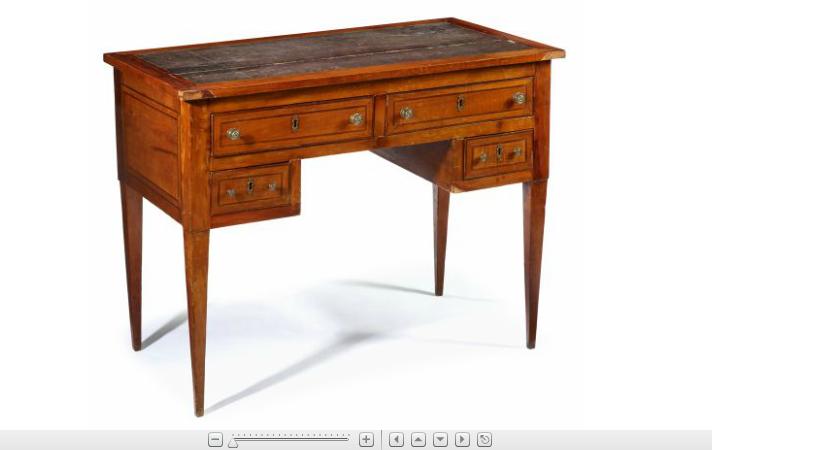 Appraisal: Italain Neo-classical provincial fruitwood bureau late th century