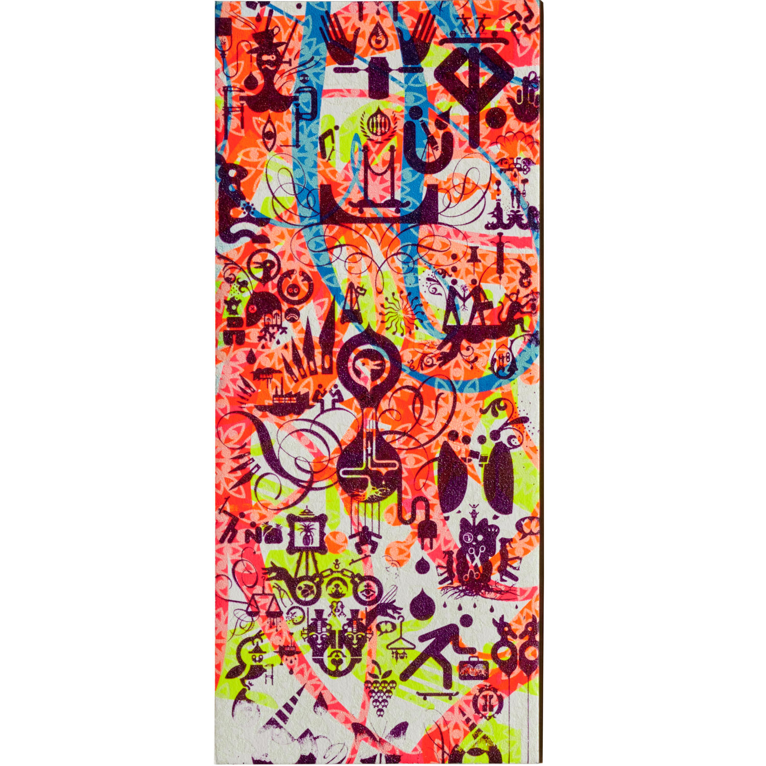 Appraisal: RYAN MCGINNESS ACRYLIC ON BOARD Ryan McGinness American b Untitled