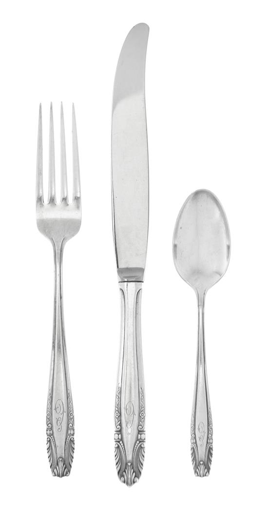 Appraisal: Sale Lot An American Silver Flatware Service Wallace Silversmiths Wallingford