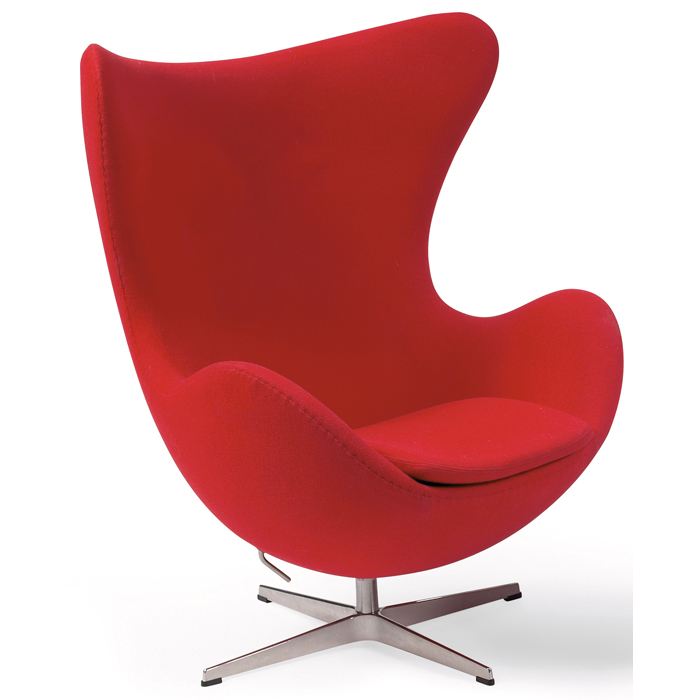 Appraisal: Arne Jacobsen Egg chair and ottoman by Fritz Hansen original