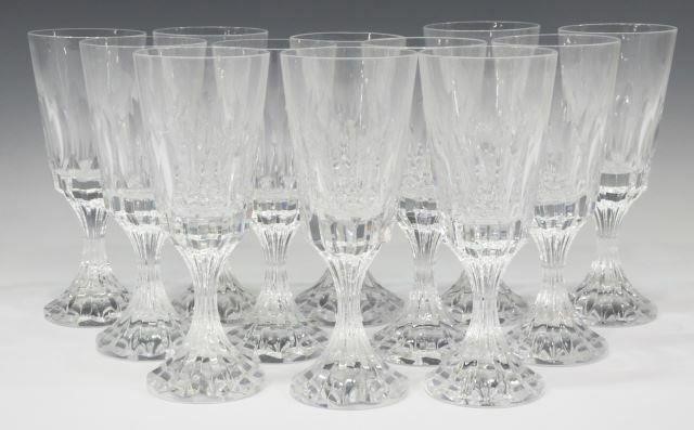 Appraisal: lot of French Baccarat D'Assas cut crystal white wine stems