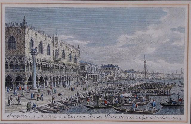 Appraisal: Color Engraving by Antonio Canaletto - x image size inscribed