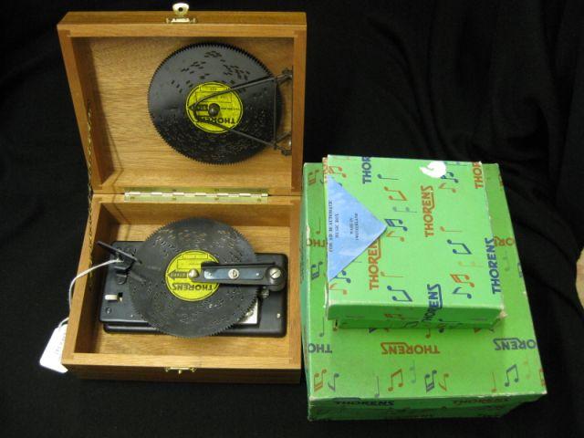 Appraisal: Thorens Disc Music Box with extra discs working