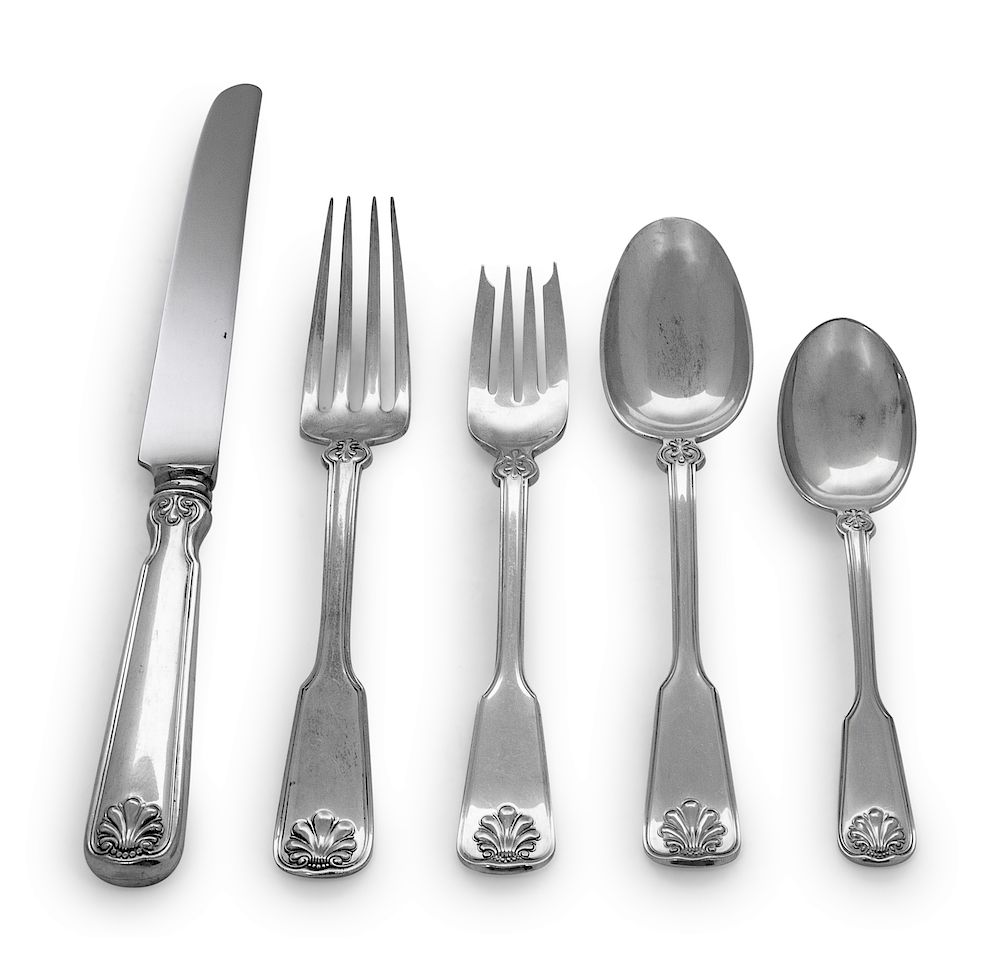 Appraisal: An American Silver Flatware Service for Twelve Tiffany Co New