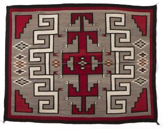 Appraisal: A Navajo Southwest regional rug th century with stepped triangle