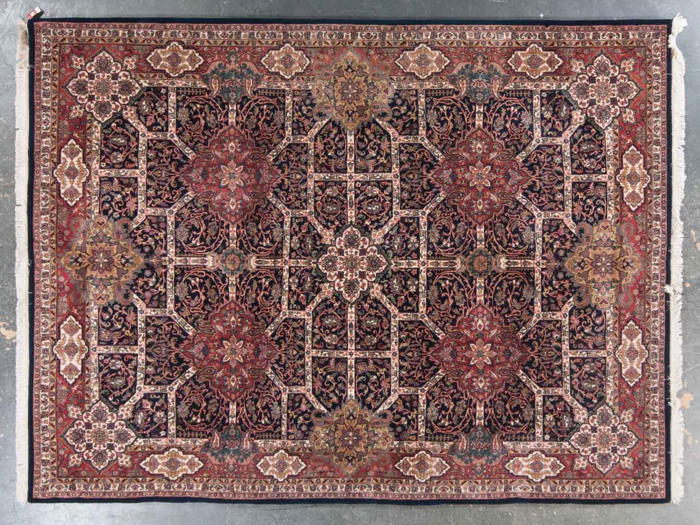 Appraisal: Indo Tabriz carpet approx x India circa