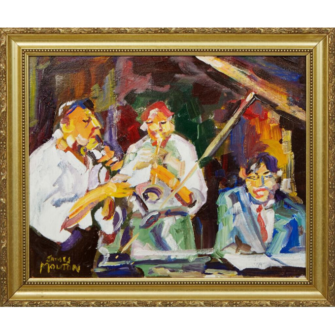 Appraisal: James Mouton New Orleans - Jazz Trio oil on canvas